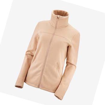 Salomon ESSENTIAL COSY FLEECE Kadın Kapüşonlu Sweatshirt Pembe | TR 2511DFM